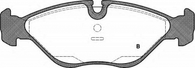 OPEN PARTS bpa031900 -  Комплект тормозных колодок, дисковый тормоз